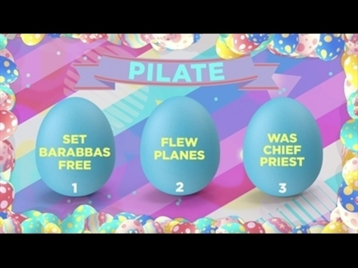 Empty Easter Eggs Bible Trivia Game Video