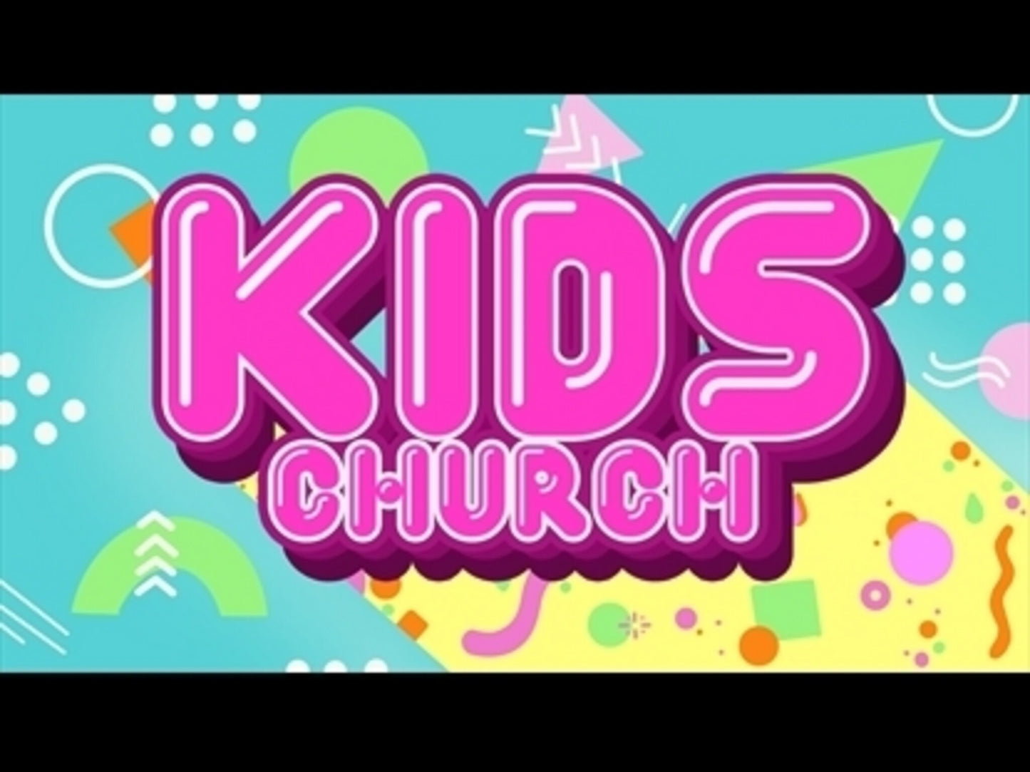 Kids Church Neon Title