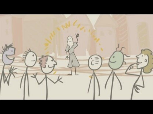 Stick Figure Bible  Story Jesus Blesses Children