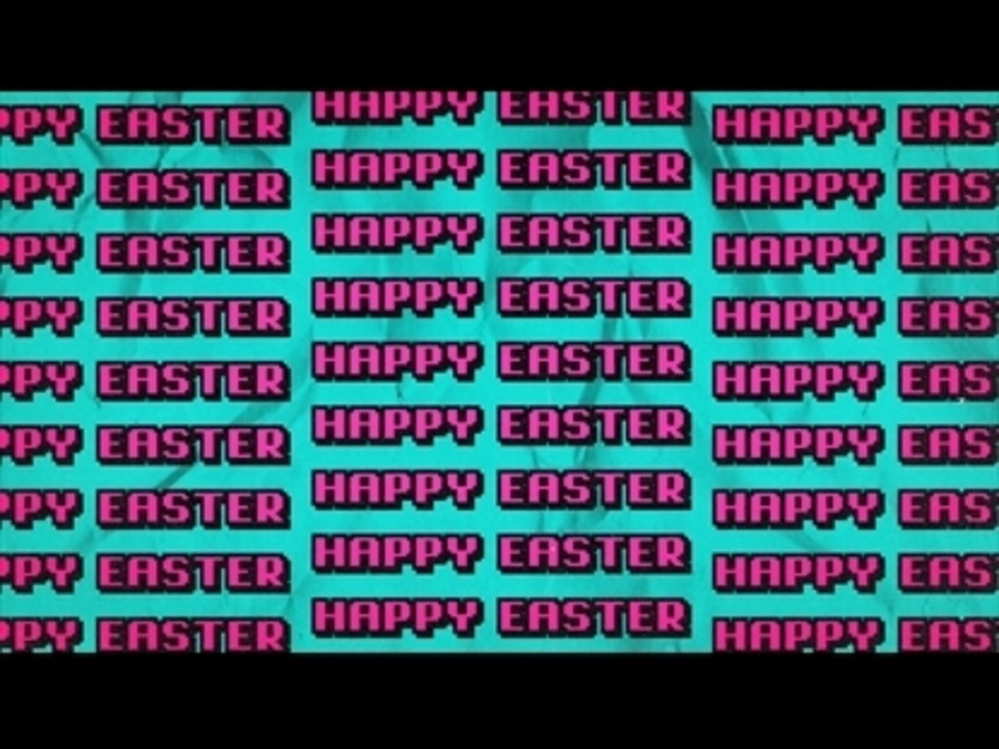90S Easter Happy Easter Motion Loop