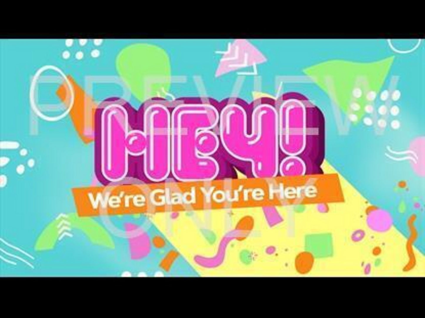 Kids Church Neon Graphic