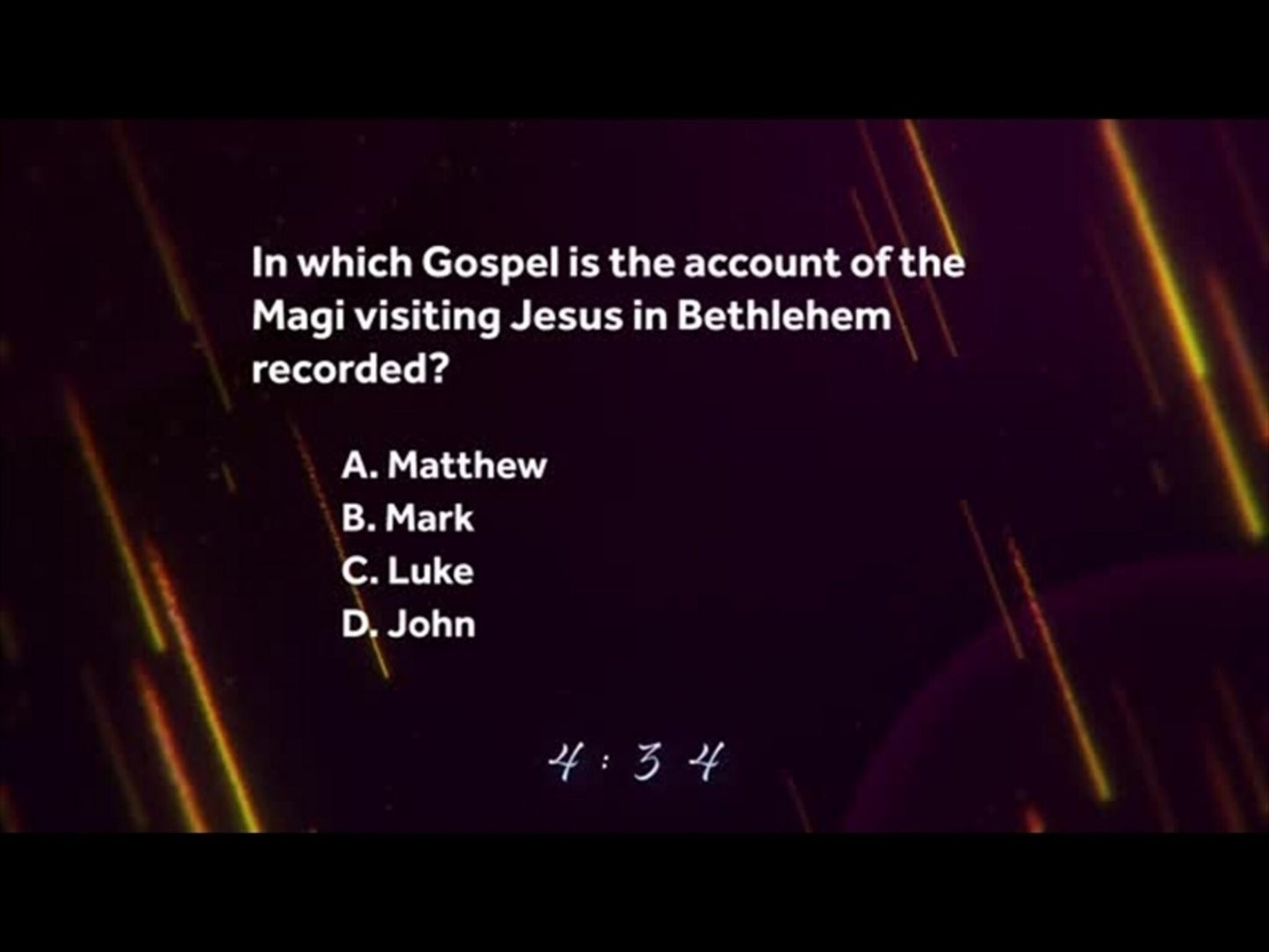 Epiphany Streaks: Trivia Countdown