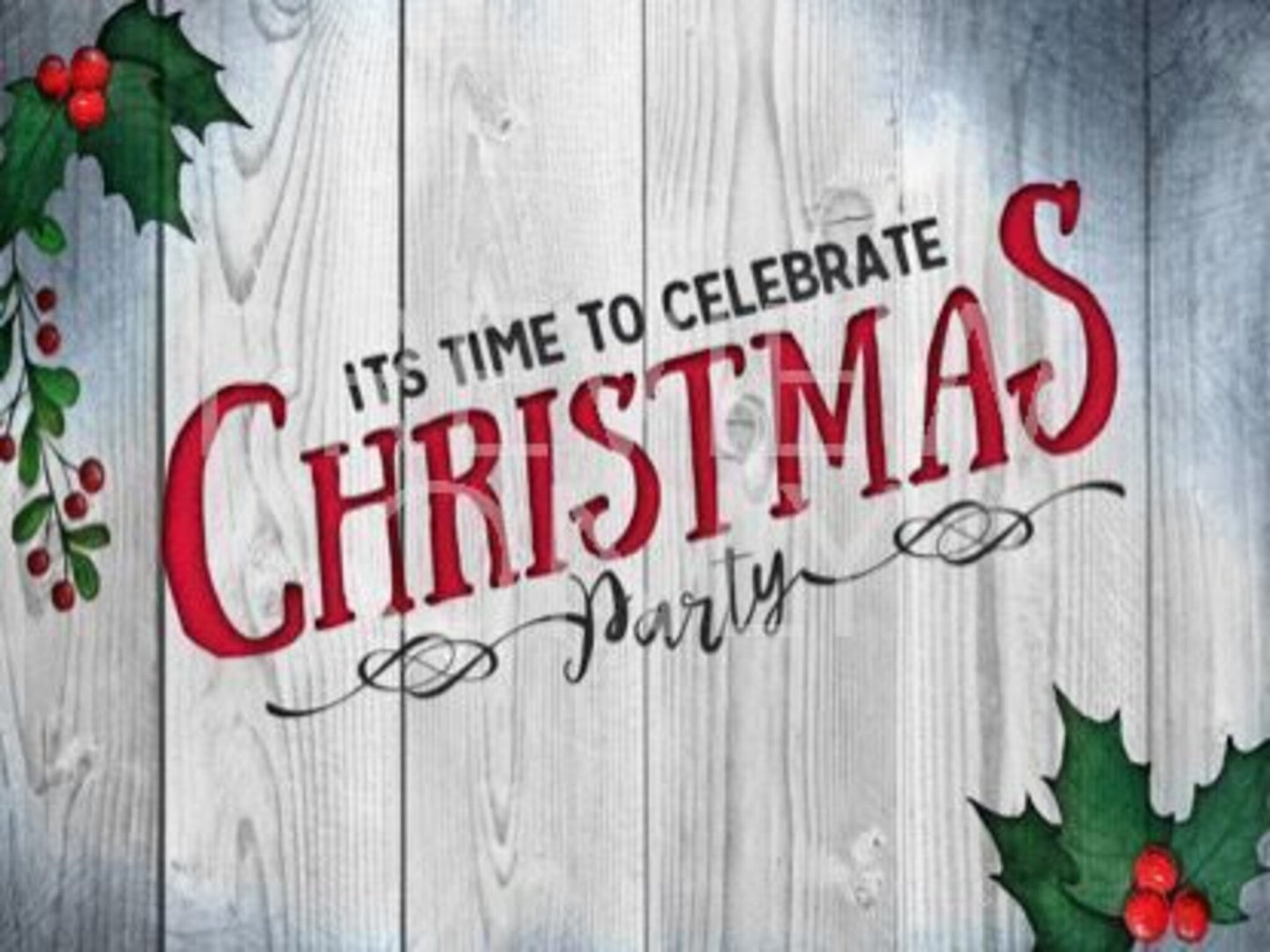 Wooden Christmas Party Still