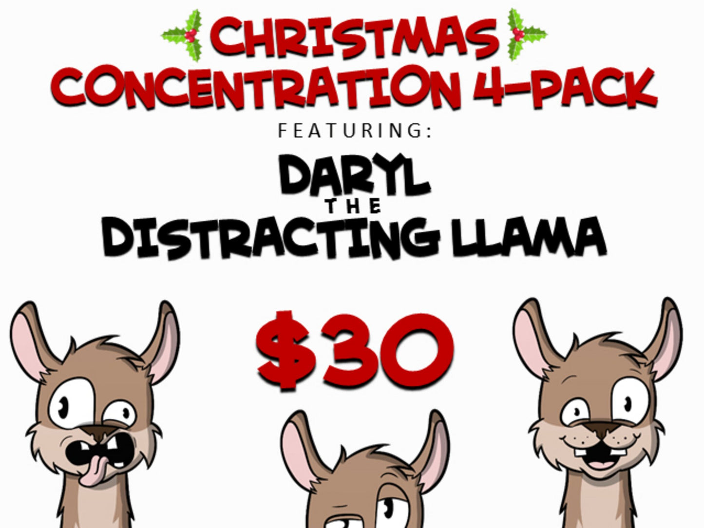 Christmas Concentration: 4 Pack