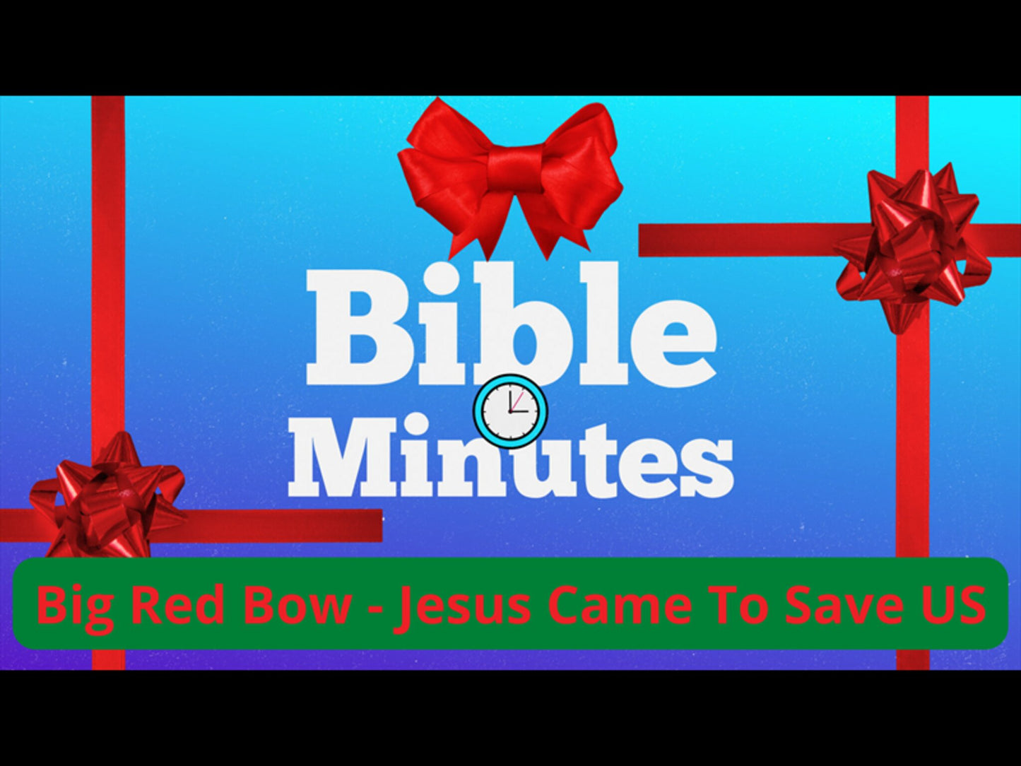 Big Red Bow - Jesus Came To Save Us Object Lesson
