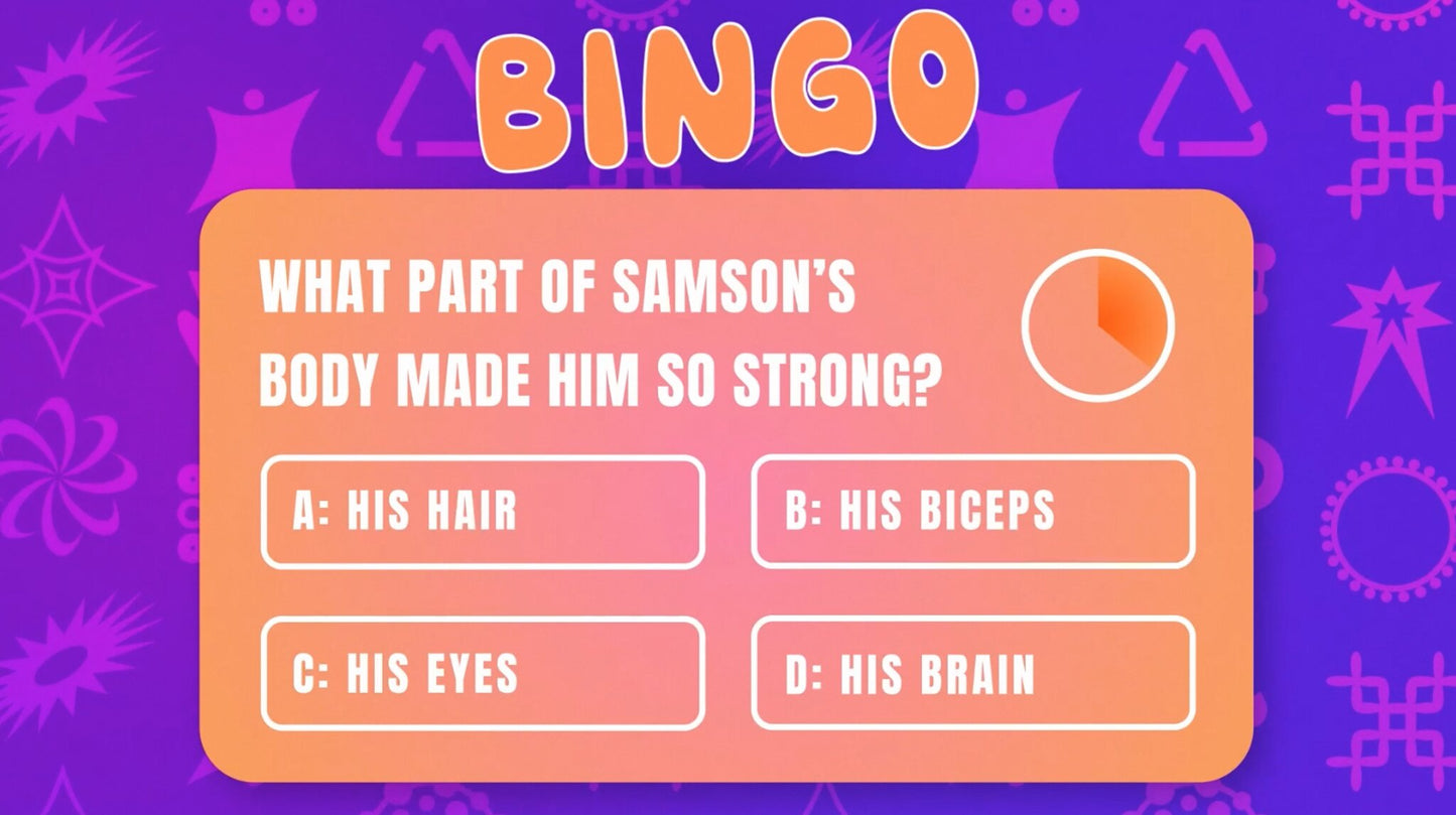 Bible Story Bingo - Gameshow Style: Episode 3