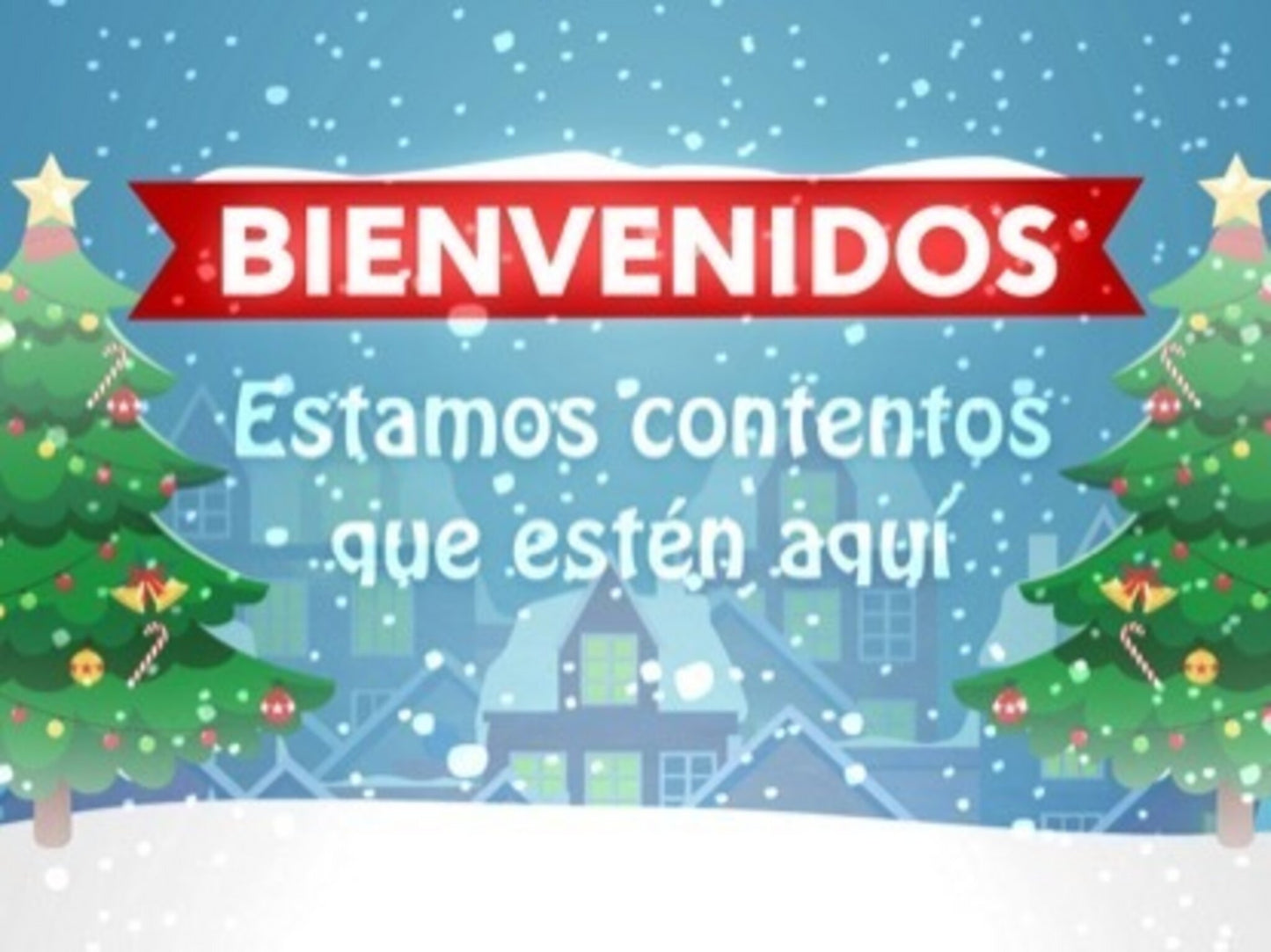 Christmas Village Welcome Motion - Spanish