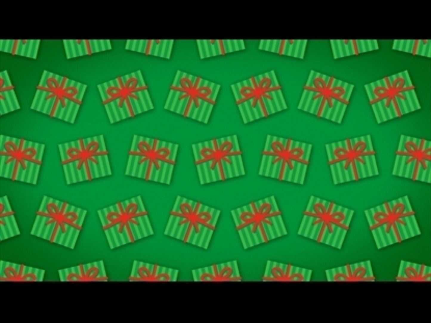 Christmas Cartoon Giftbox Green Motion Loop 01