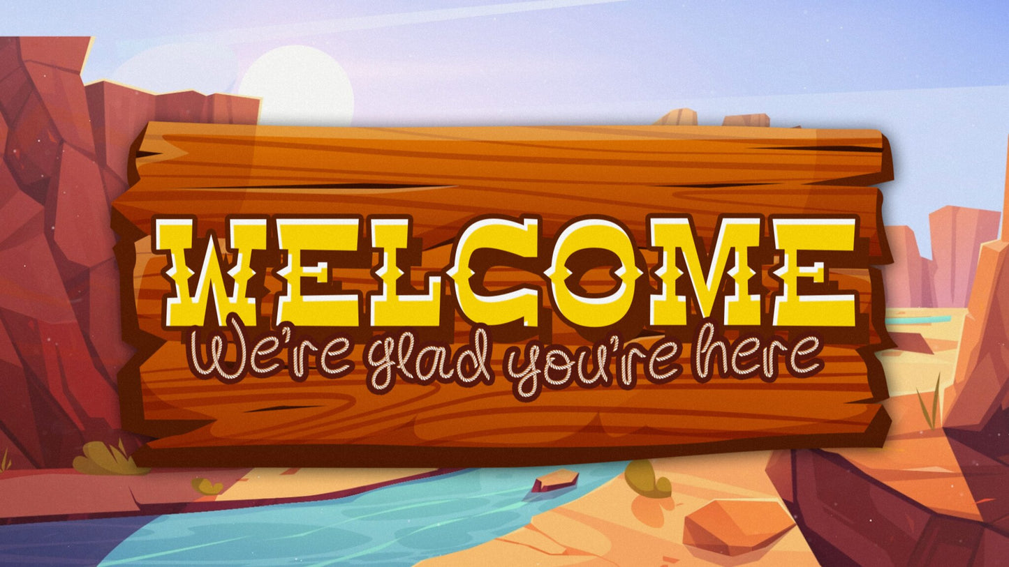 SADDLE UP Welcome Still