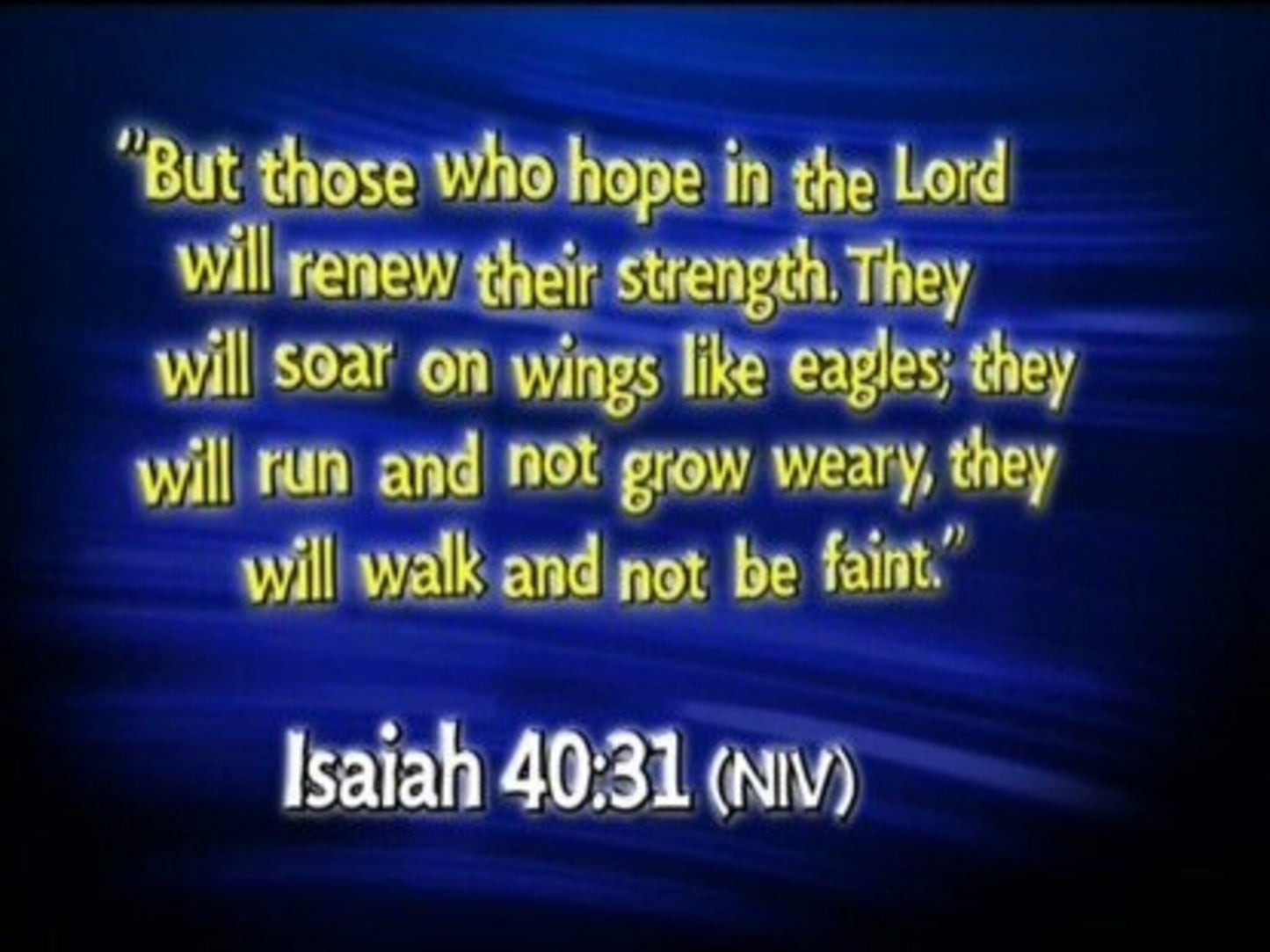Isaiah 40:31 Niv
