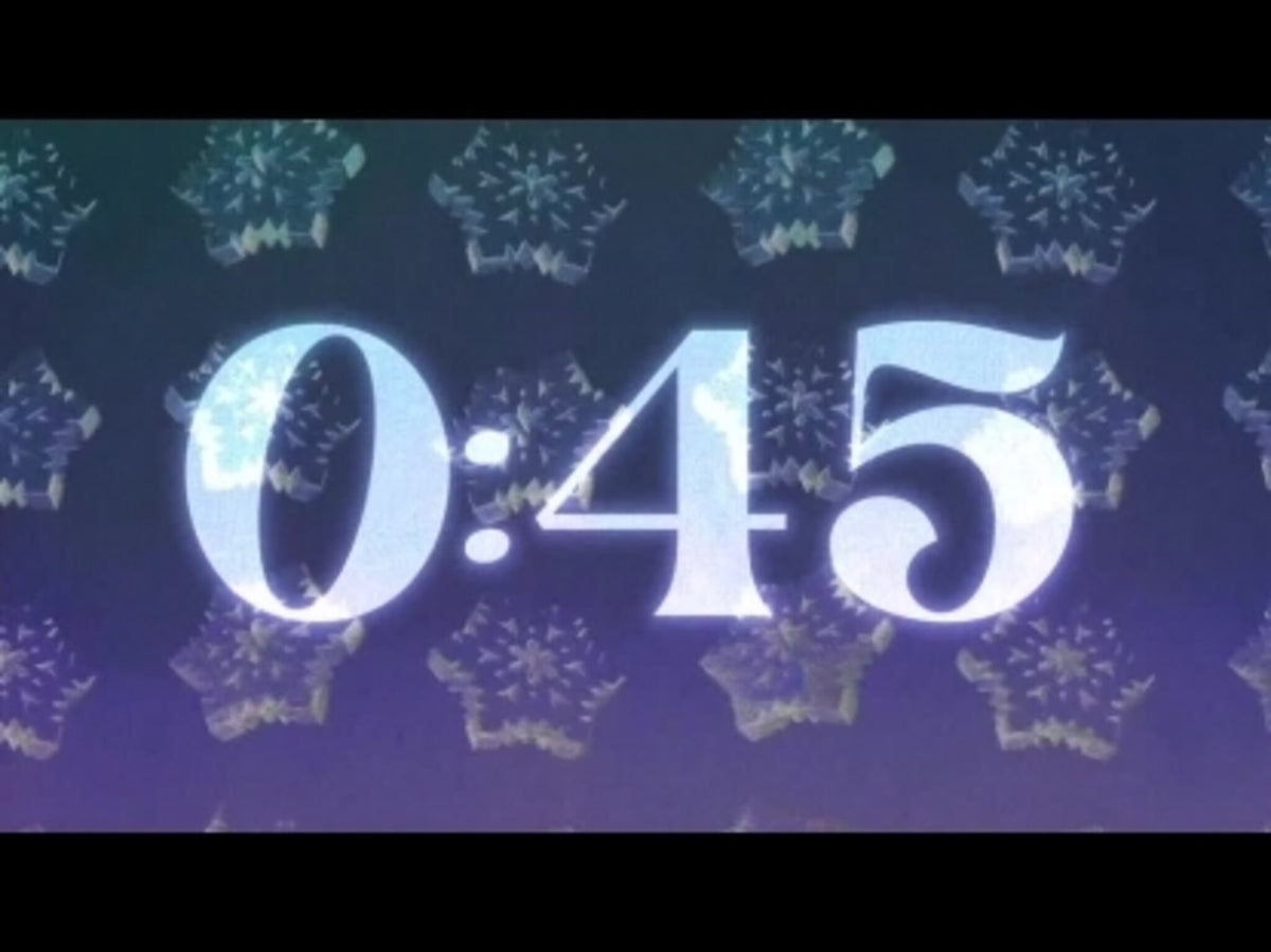 Snowflake Timer Glass Snowflake Countdown 1 Minute 02 | Big City Studios | Countdowns ...