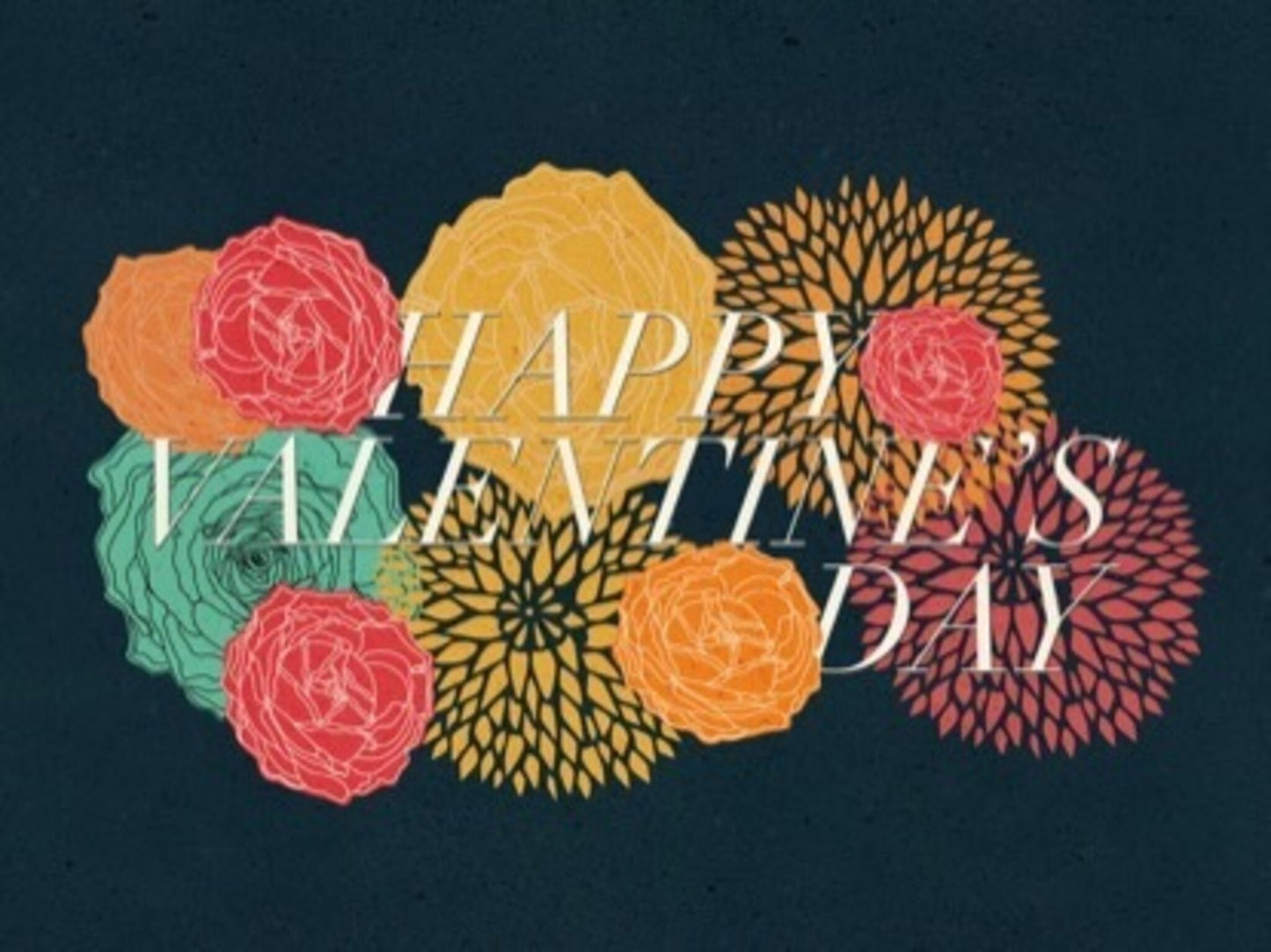 Floral Valentine Valentines Day