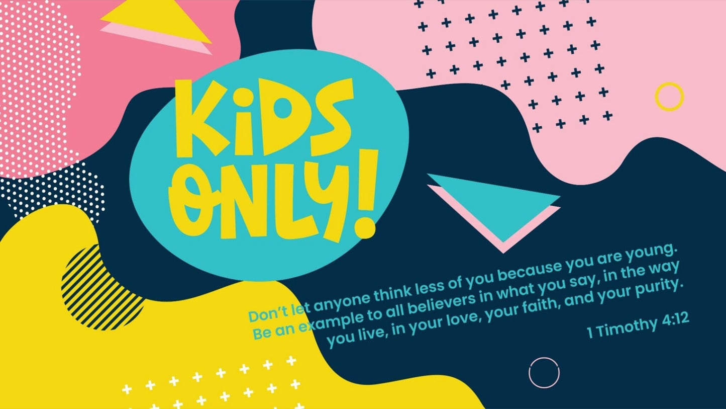 Kids Only – Elementary 4 Week Curriculum