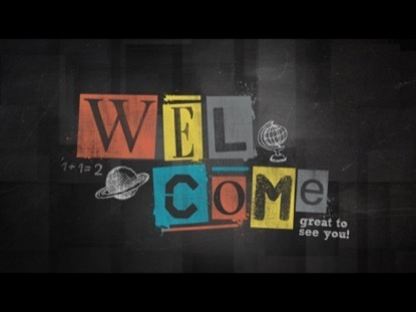 Chalk Blocks Welcome