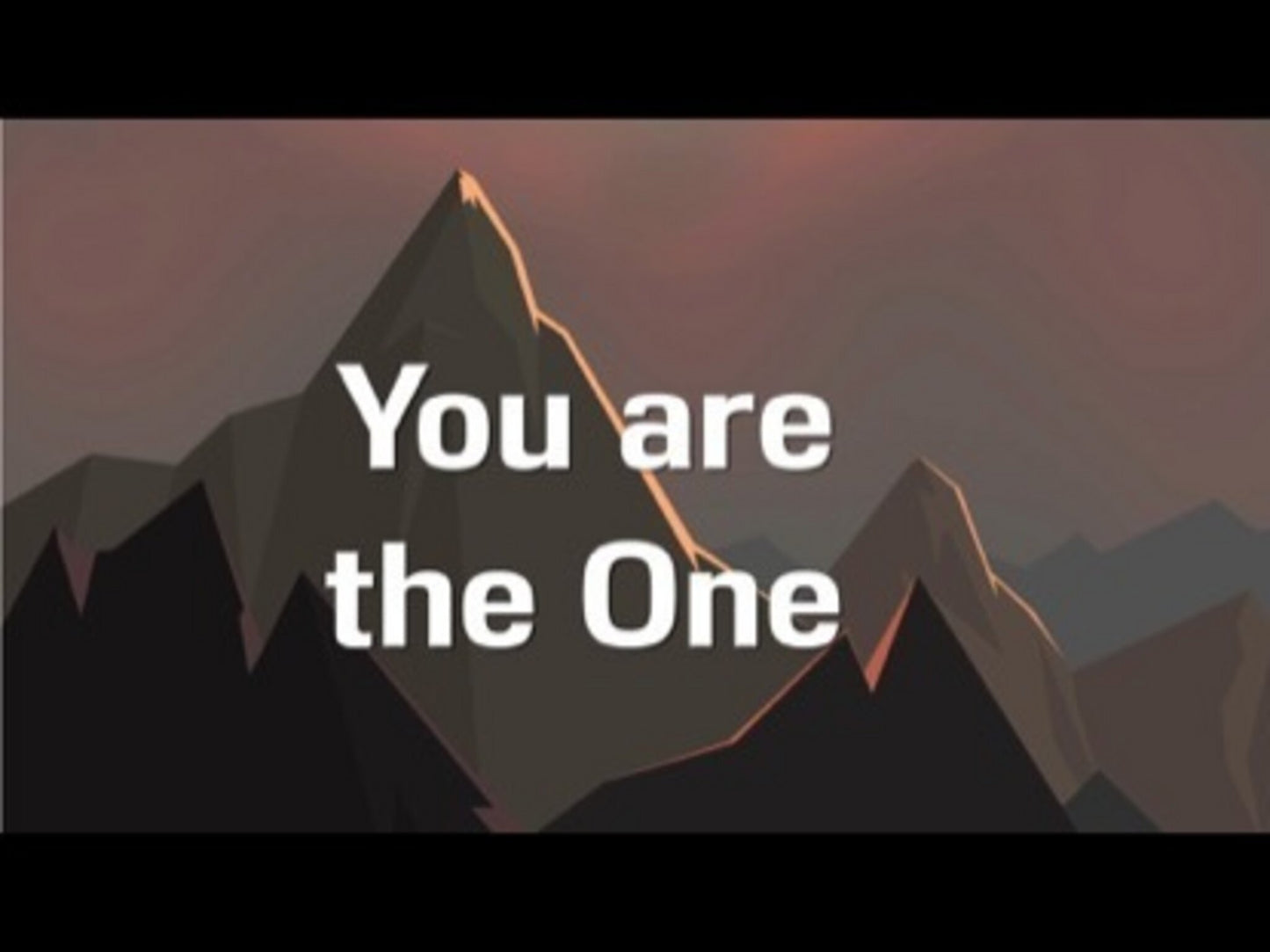 You Are The One