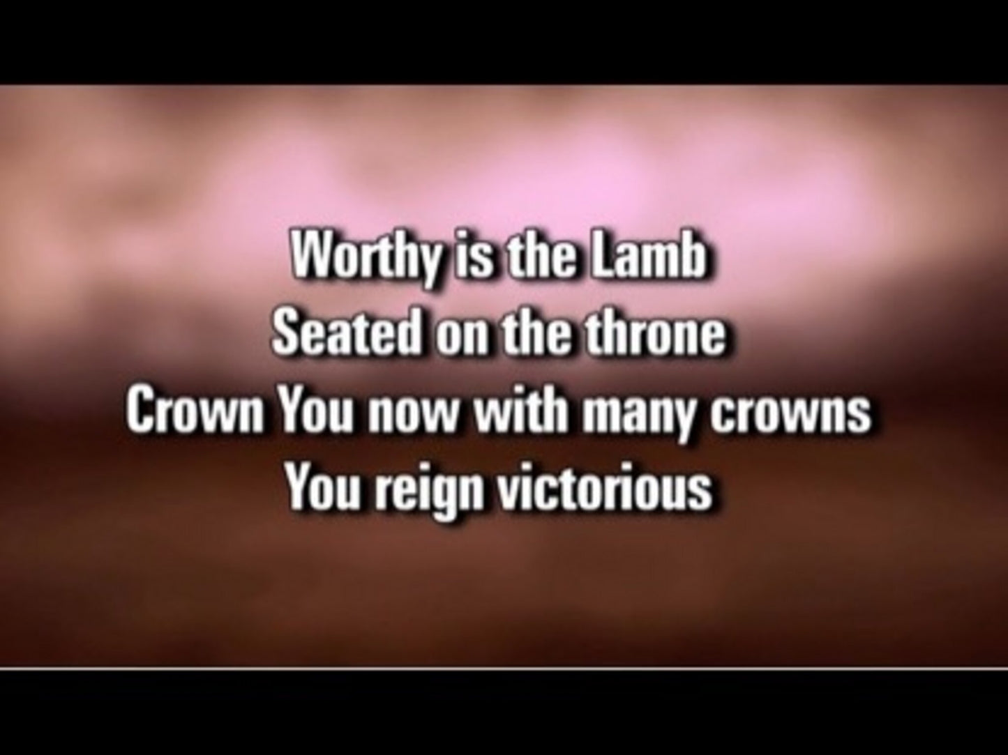 Worthy Is The Lamb