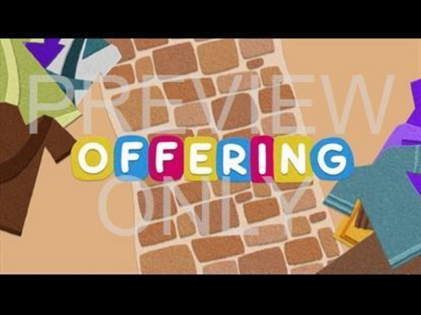 Palm Sunday Flannelgraph Offering