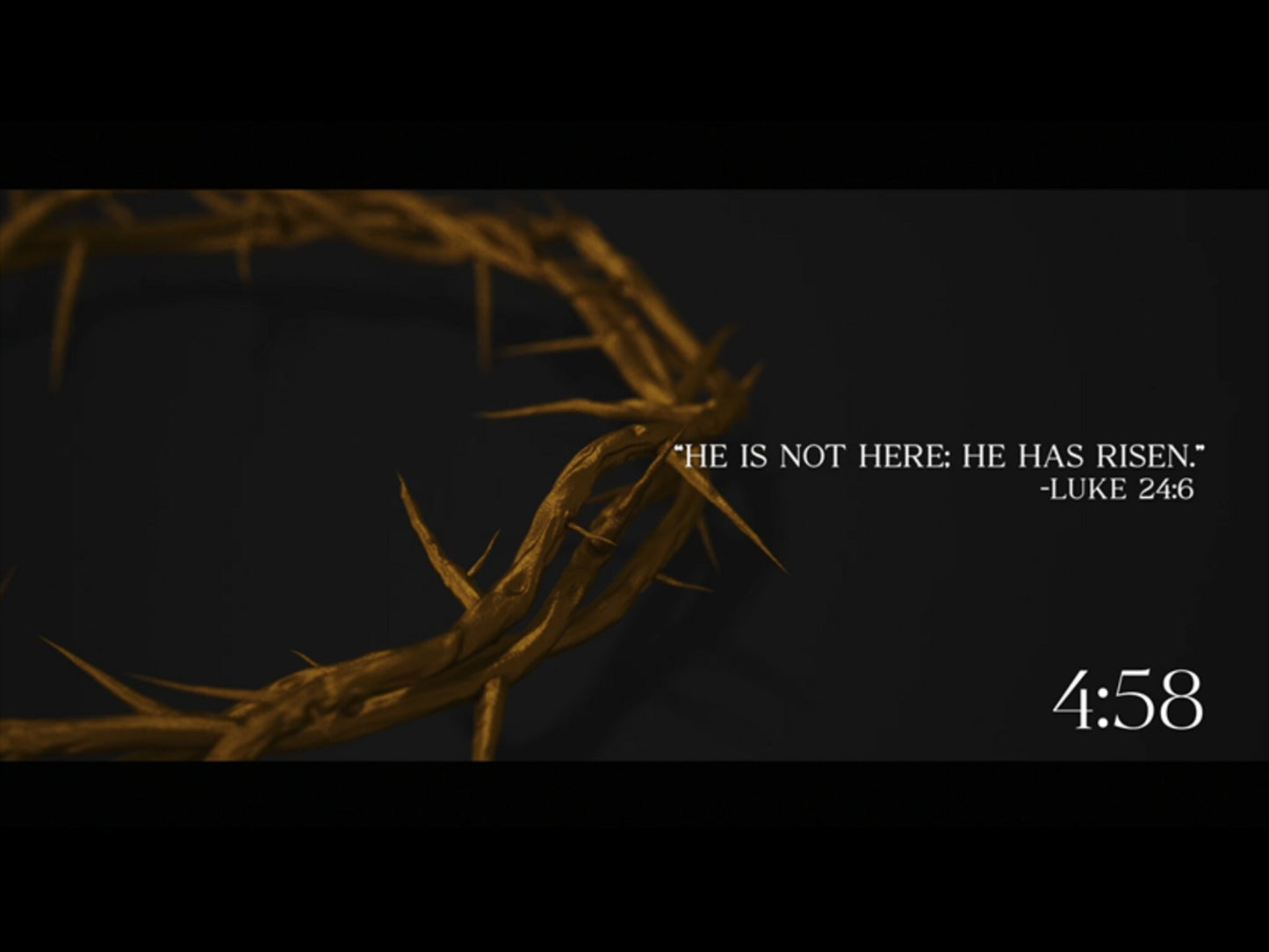 Holy Week Trivia: Countdown Dark