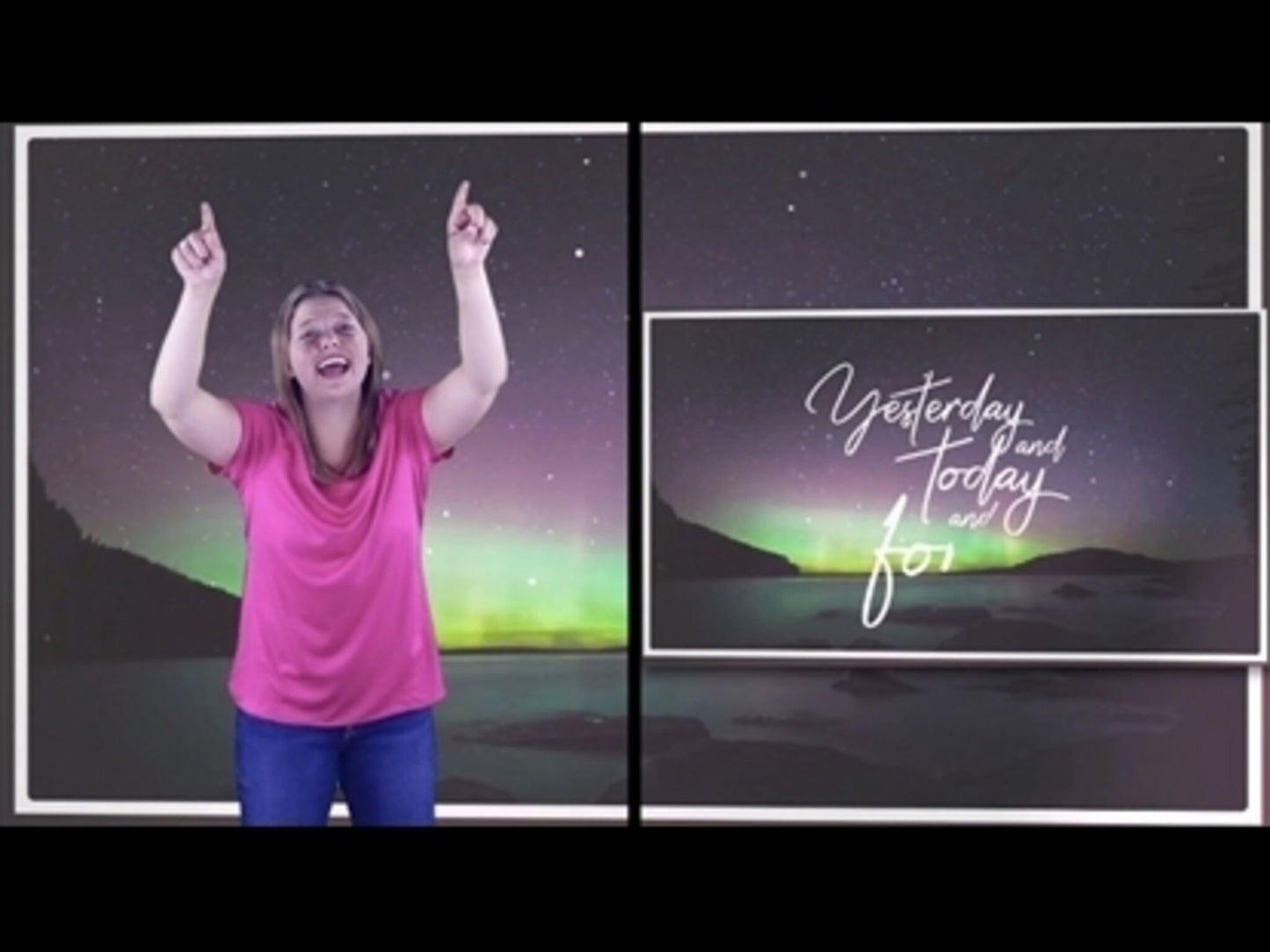 Yesterday Today And Forever Hand Motions (Hebrews 13:8)