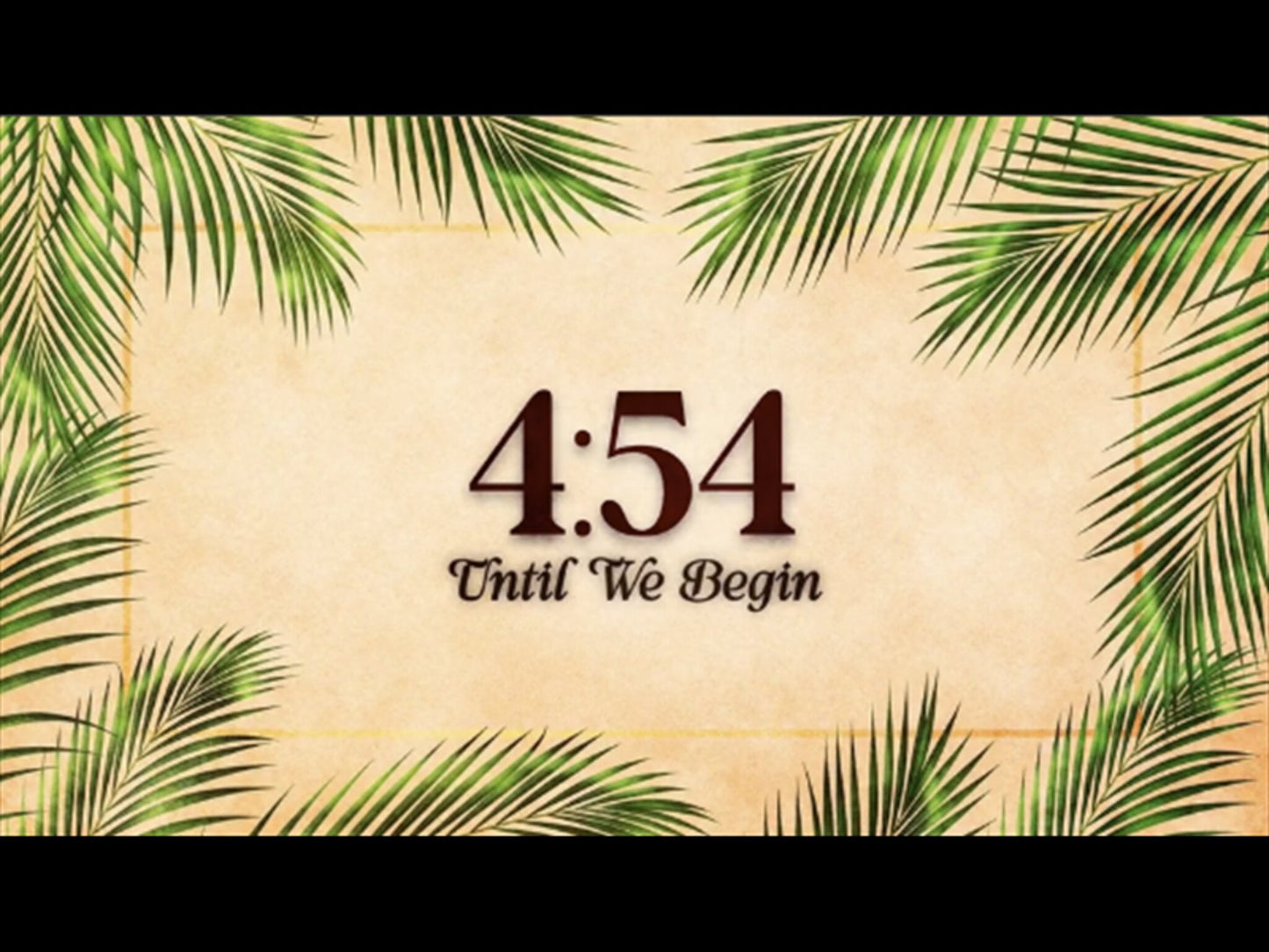 Palm Sunday Trivia: Countdown