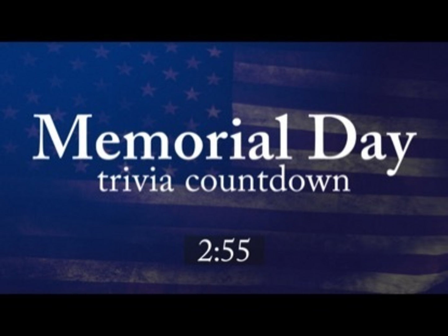 Memorial Day Trivia Countdown