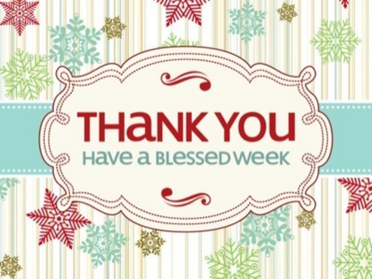 Vintage Holiday Thank You