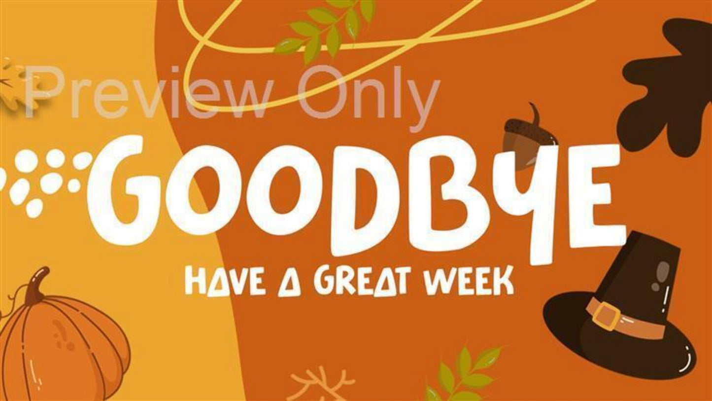 Kids Thanksgiving: Volume One - Closing Still