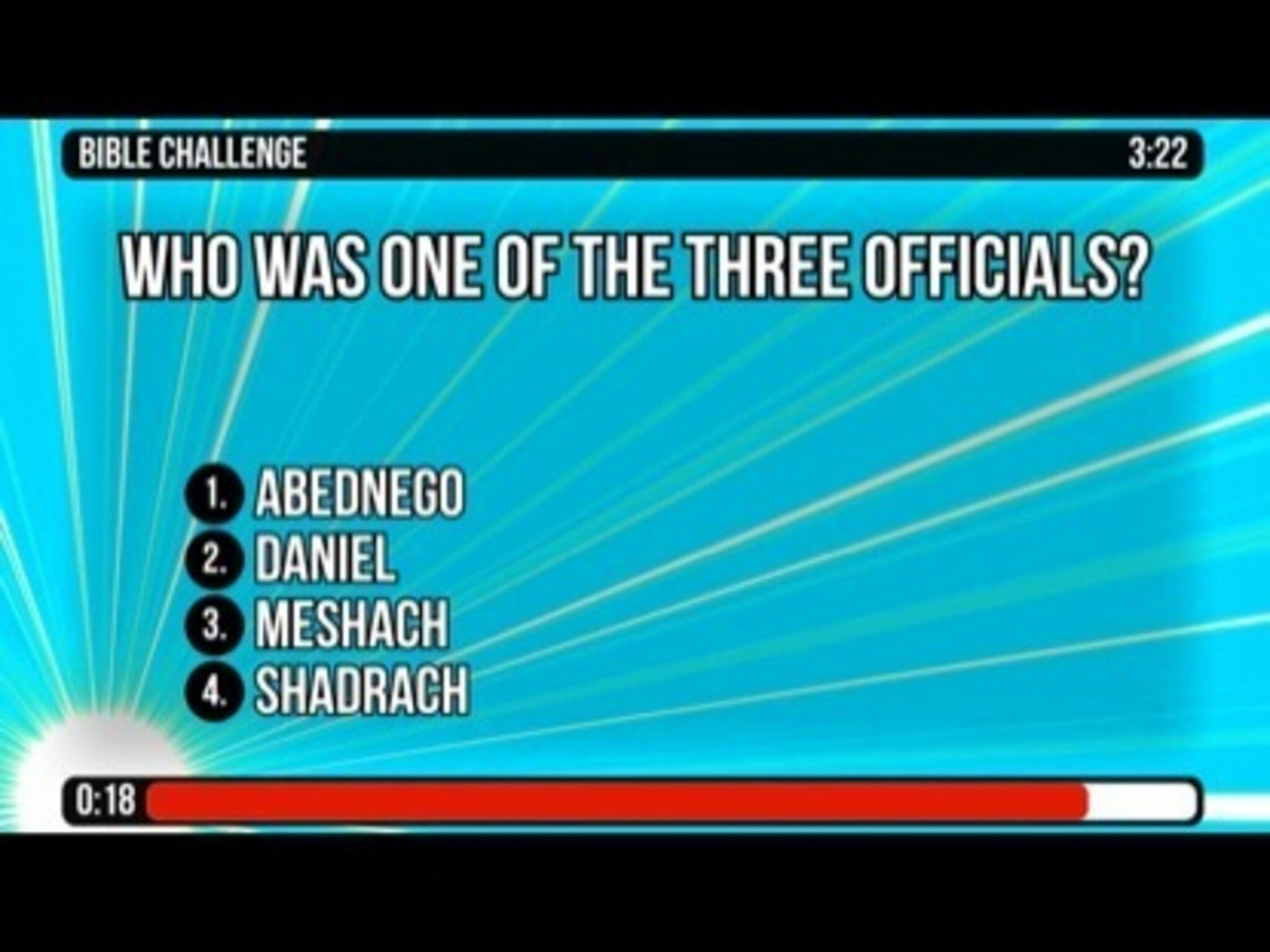 Bible Challenge Countdown - Daniel 6