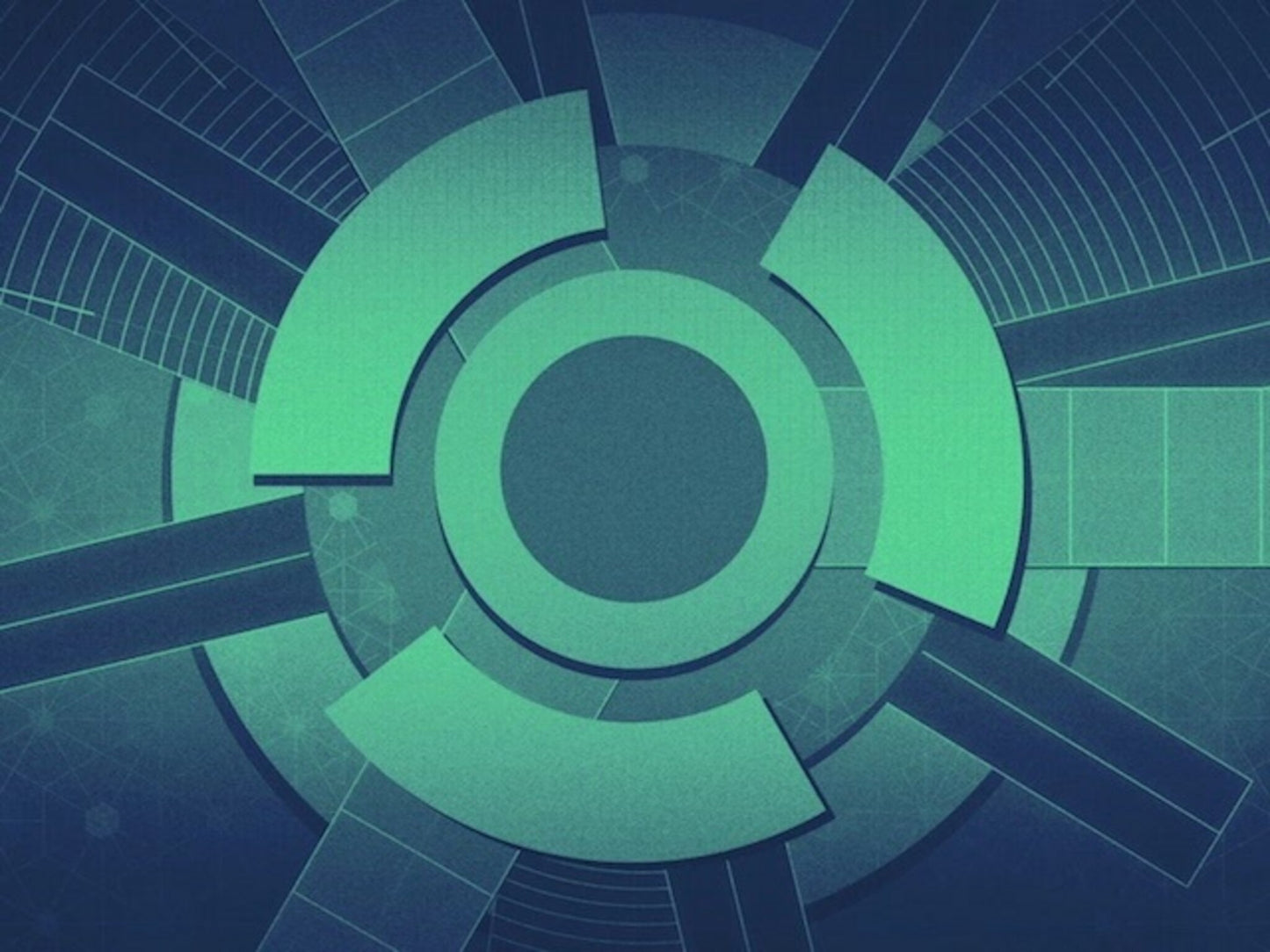 Spinning Circles Blue