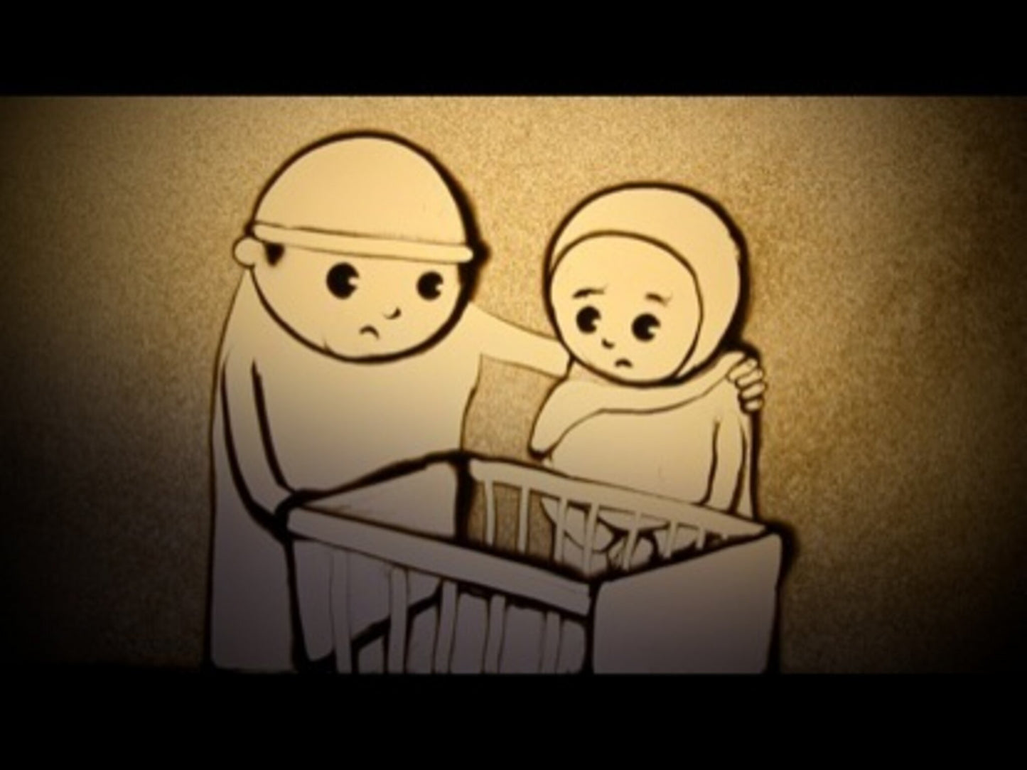 Christmas Sand Drawing 1: Luke 1:1-25