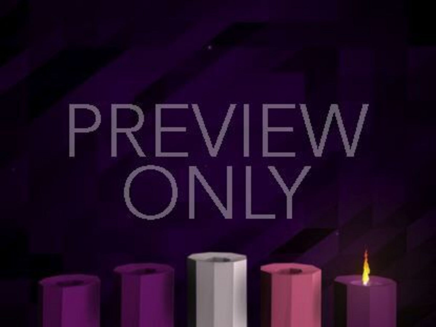 Digital Advent Candles Week 1