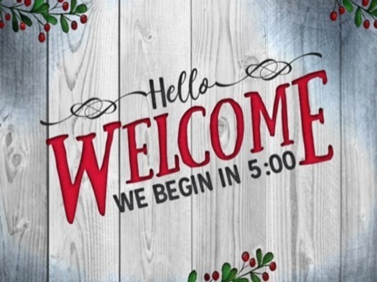 Wooden Christmas Countdown