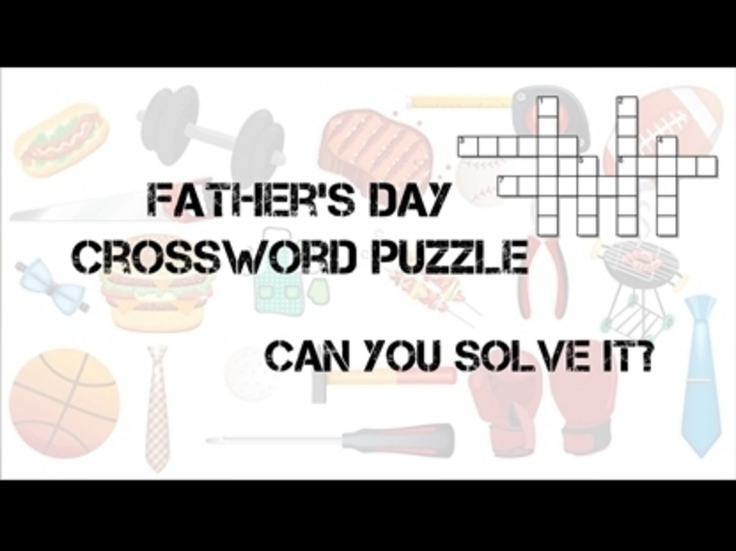 Father's Day Crossword Puzzle