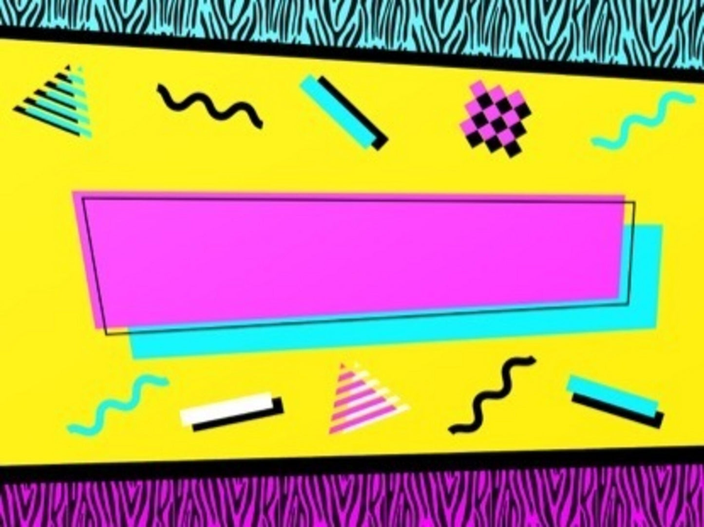 90's Retro Blank Title 01