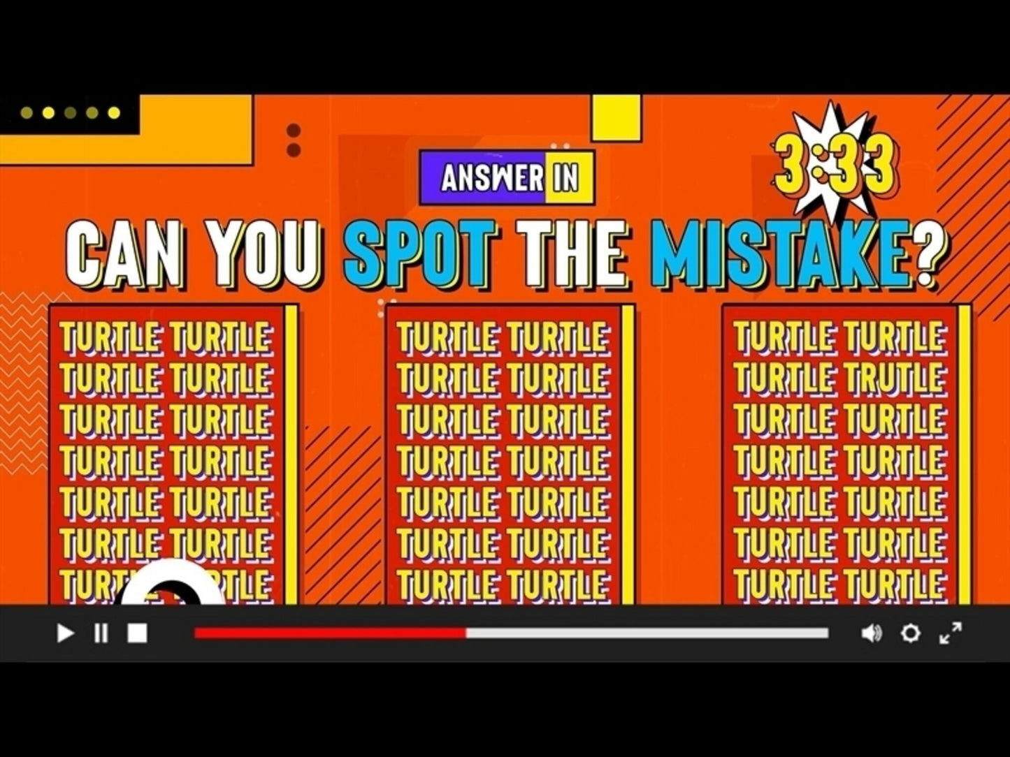 Spot the Mistake - Volume One: Countdown