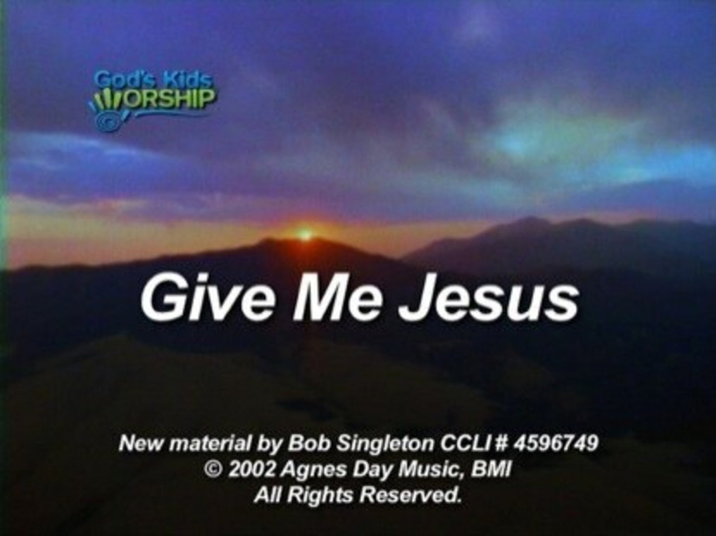 Give Me Jesus