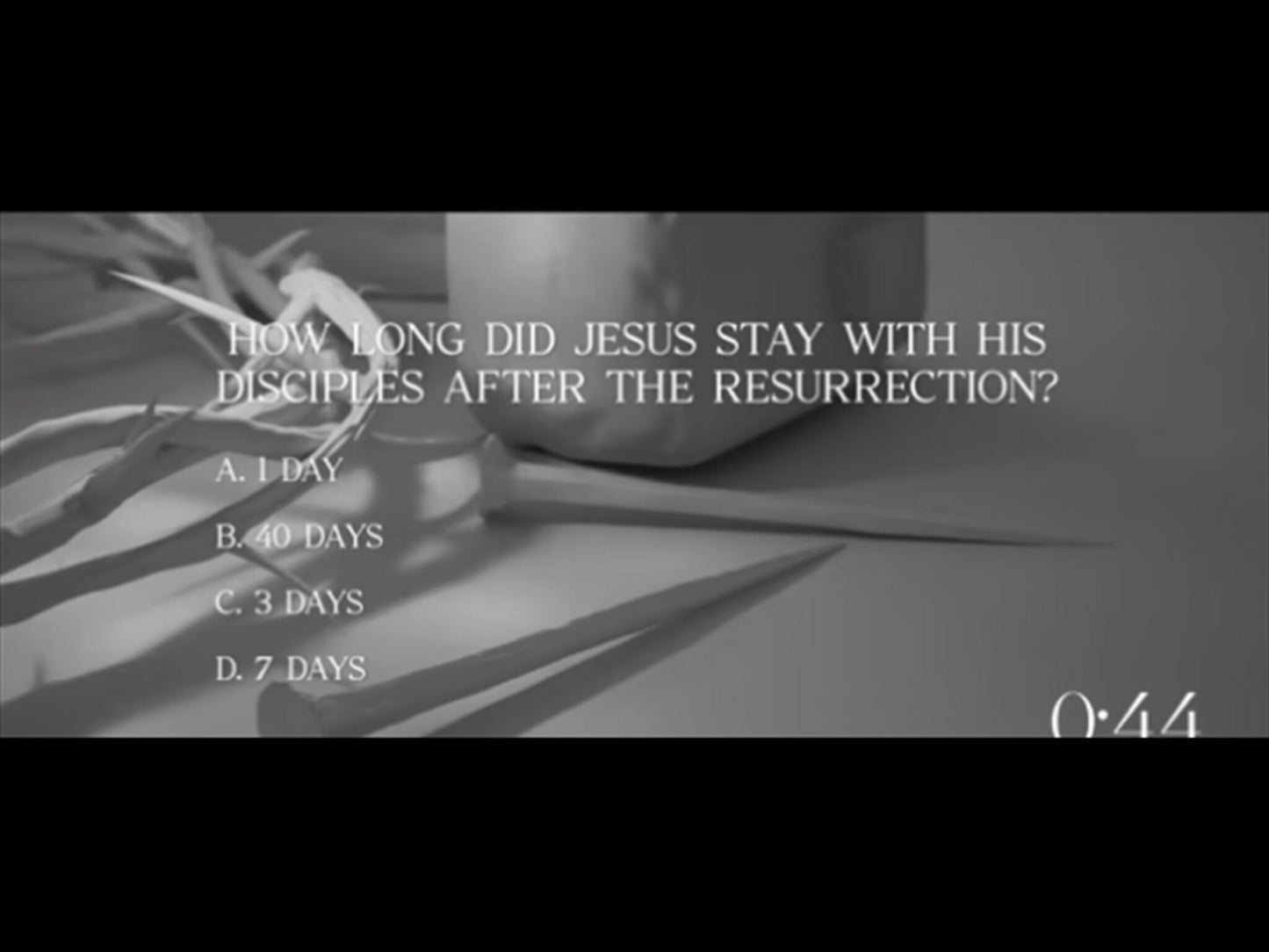 Holy Week Trivia: Easter Countdown