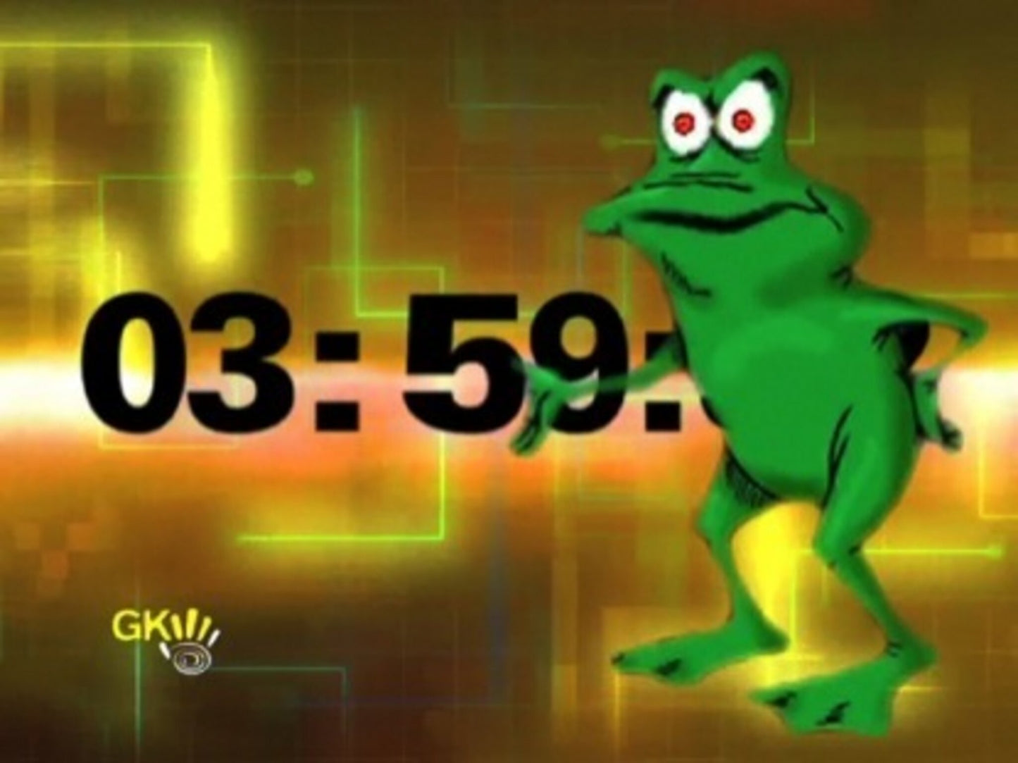 Grumpy Graphic Frog Countdown