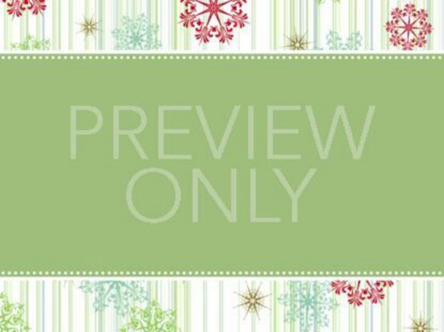 Vintage Holiday Fancy Green