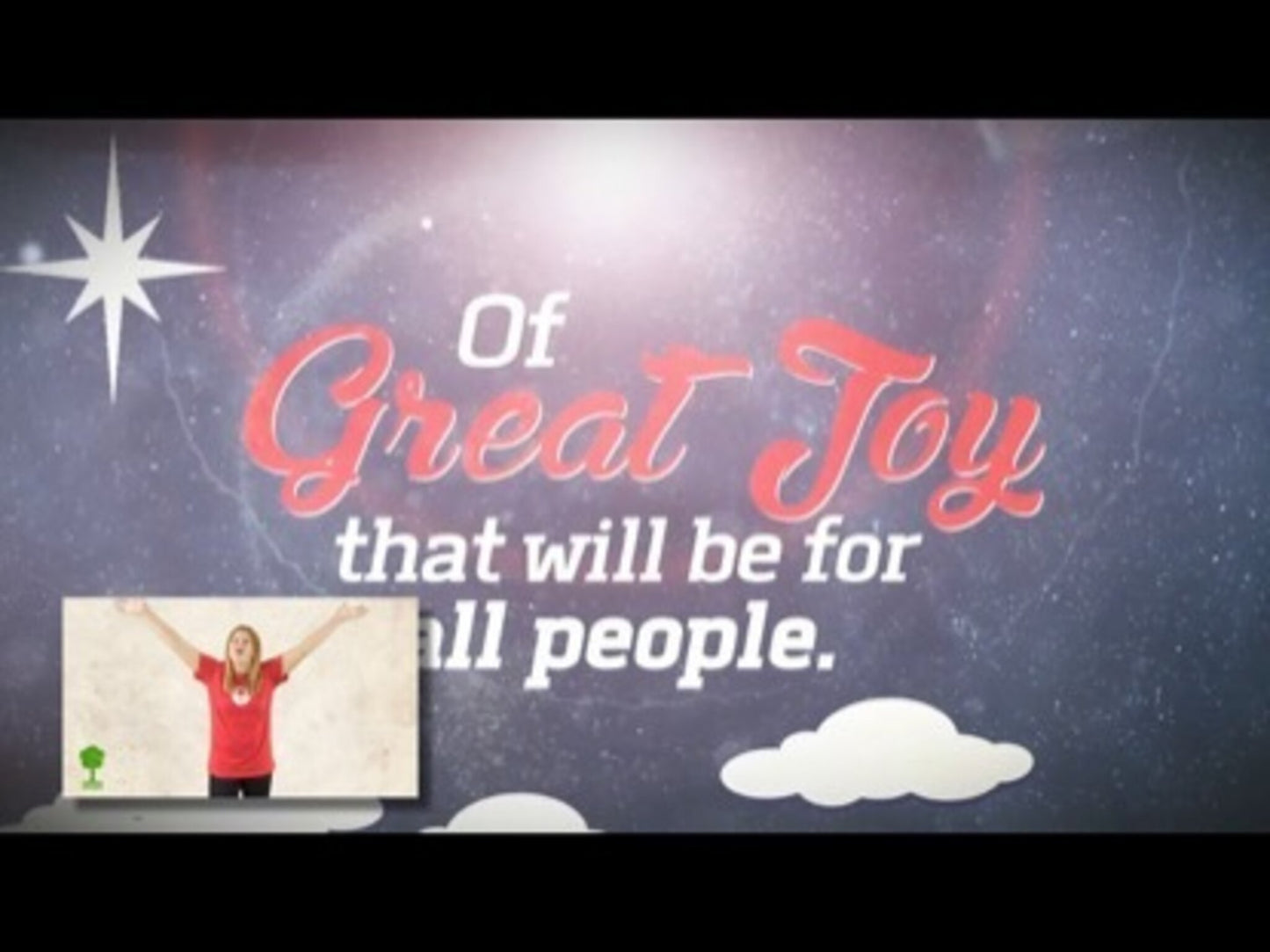 Joy Hand Motions (Luke 2:8-14)