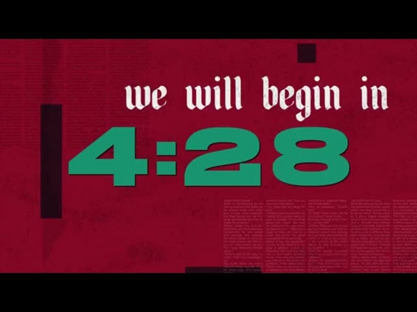 Words From the Cross: Countdown