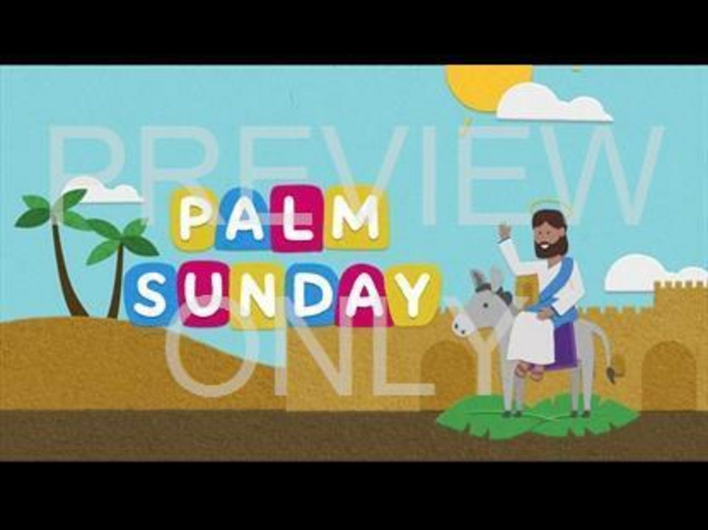 Palm Sunday Flannelgraph Title