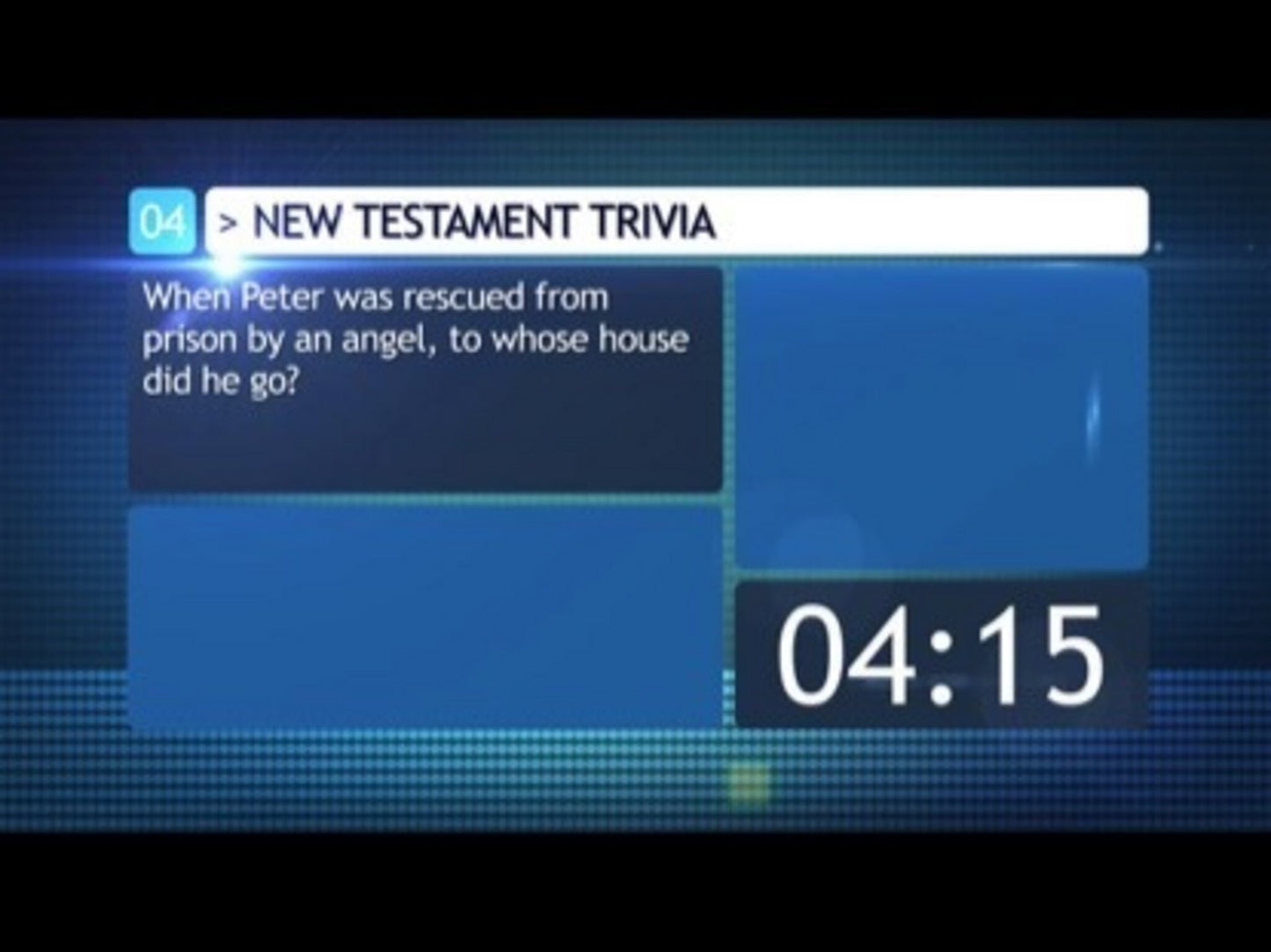 Bible Trivia Countdown