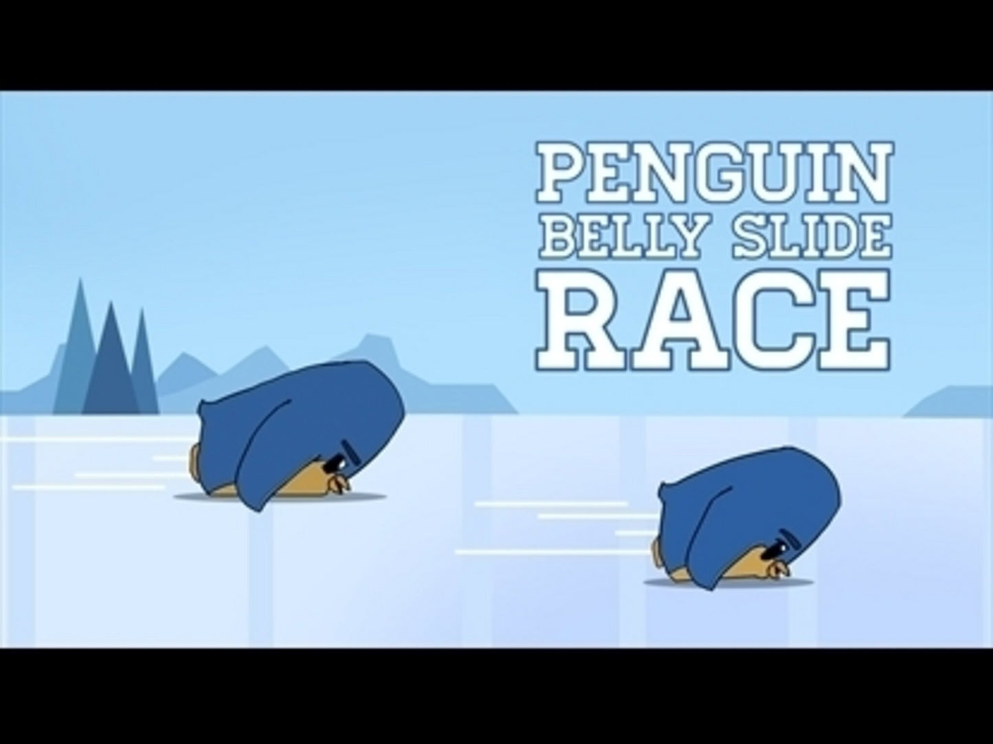 Penguin Belly Slide Race