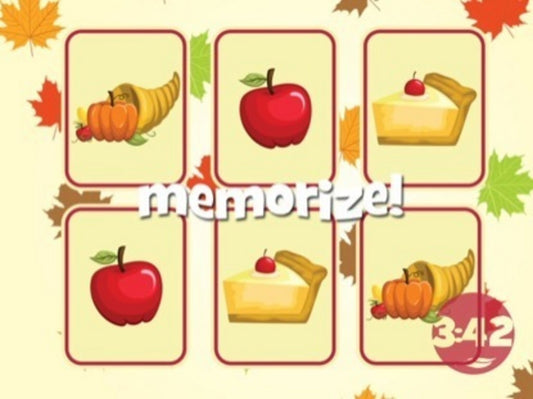 Give Thanks Matching Game Countdown