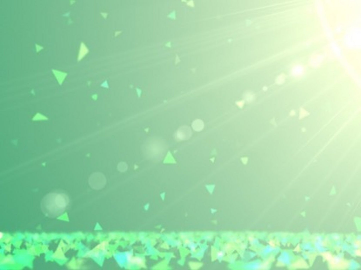 Spring Shapes Gold Green