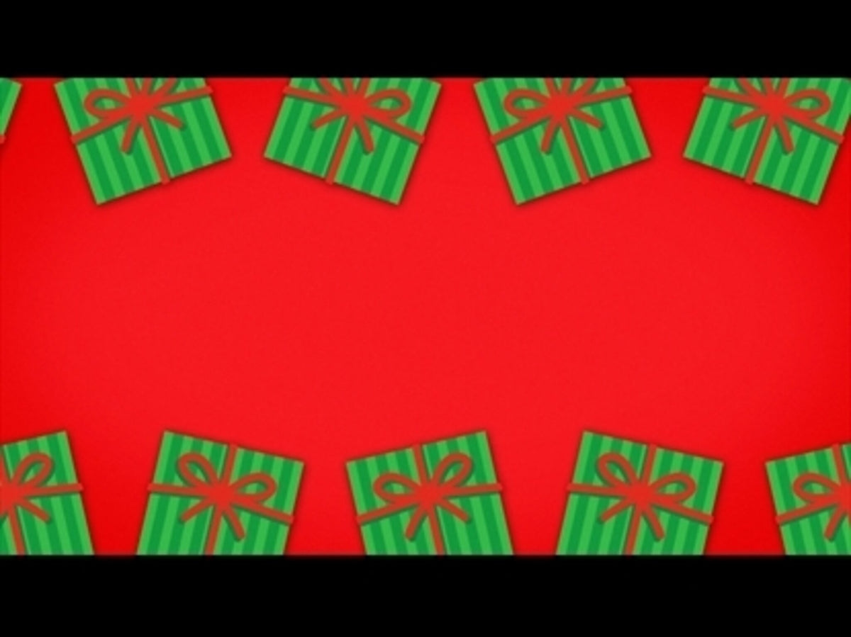Christmas Cartoon Giftbox Red Motion Loop 02