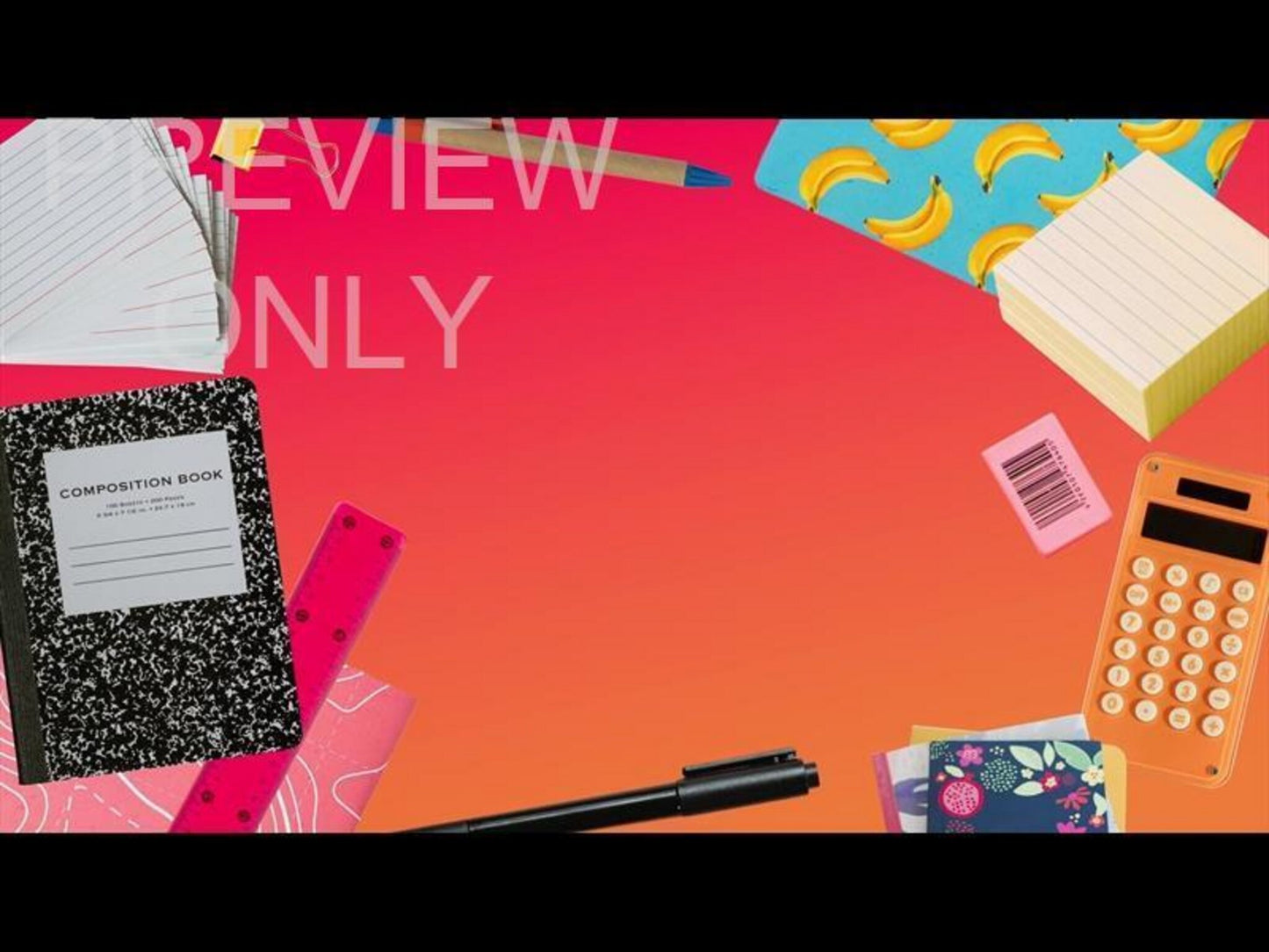 Back To School Collage School Still