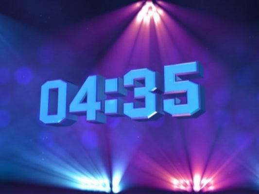 Stage Lights Techno Countdown