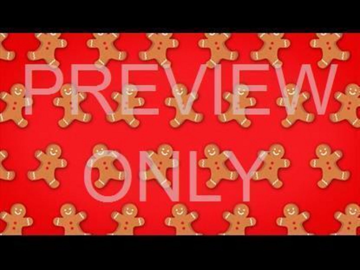 Christmas Cartoon Gingerbread Man Red Still 01
